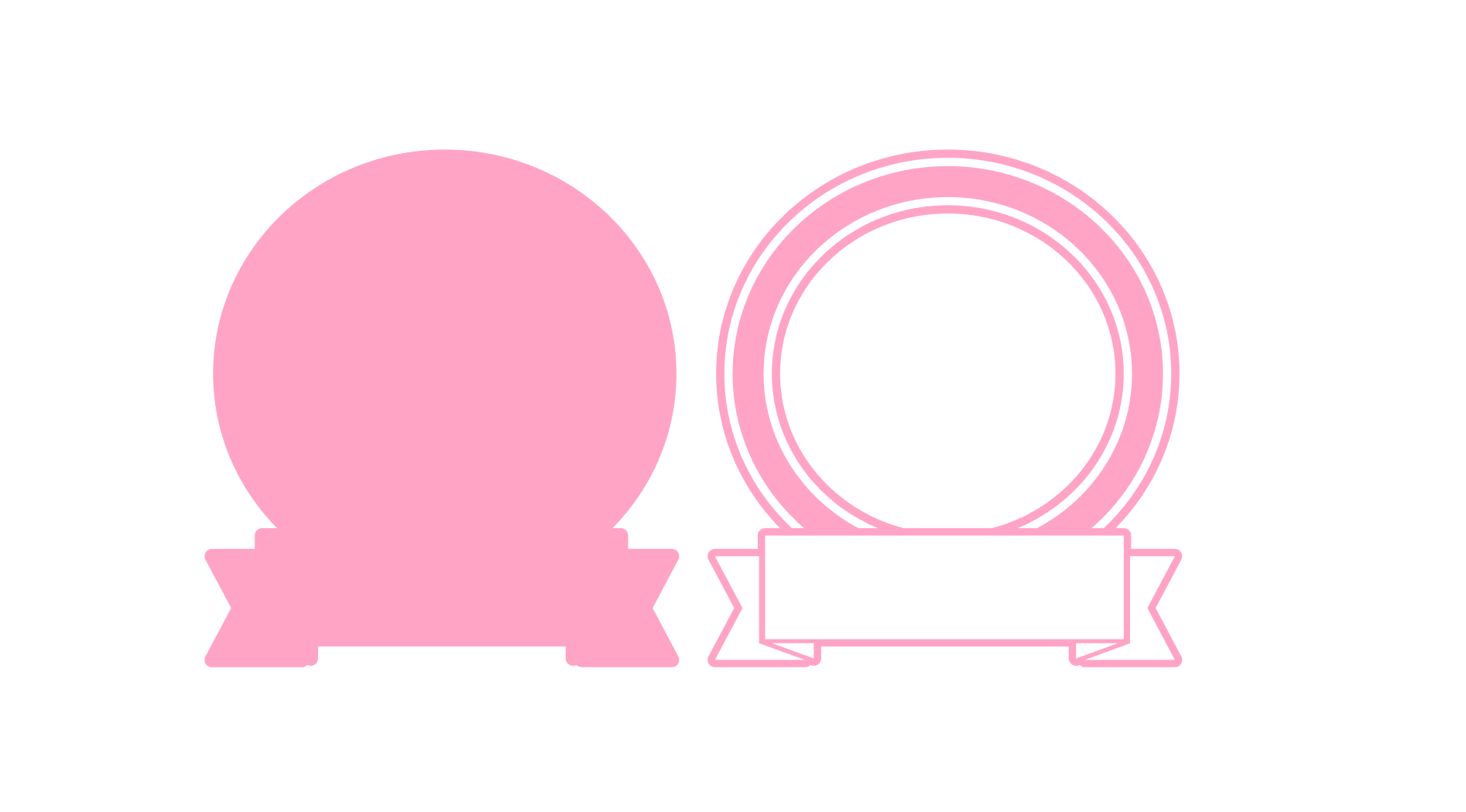 Printable Cake Topper Templates Edible Cake Toppers | Bridal Shower