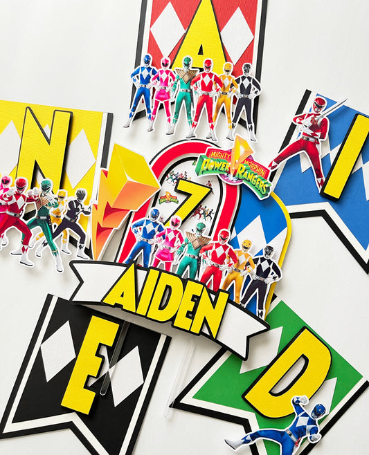 Power Rangers themed Party Decorations