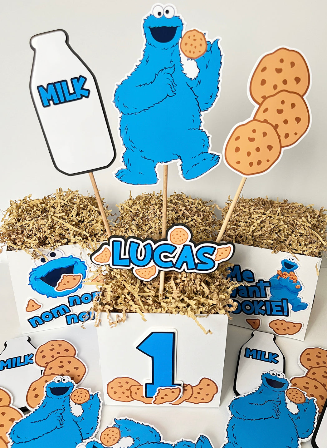 Cookie Monster Centerpieces Dae2Dae Events