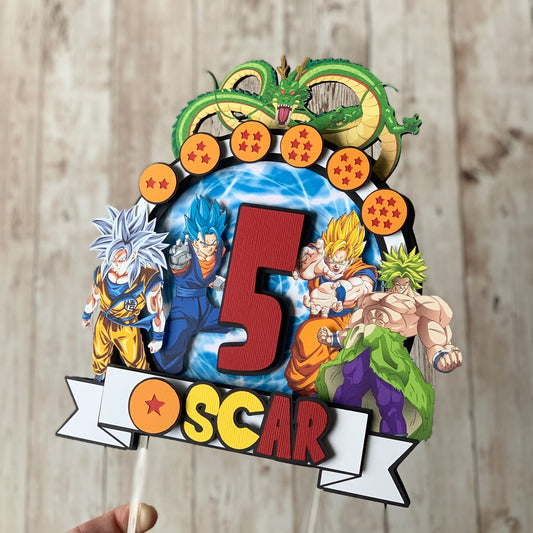 Dragon Ball Z themed party decorations