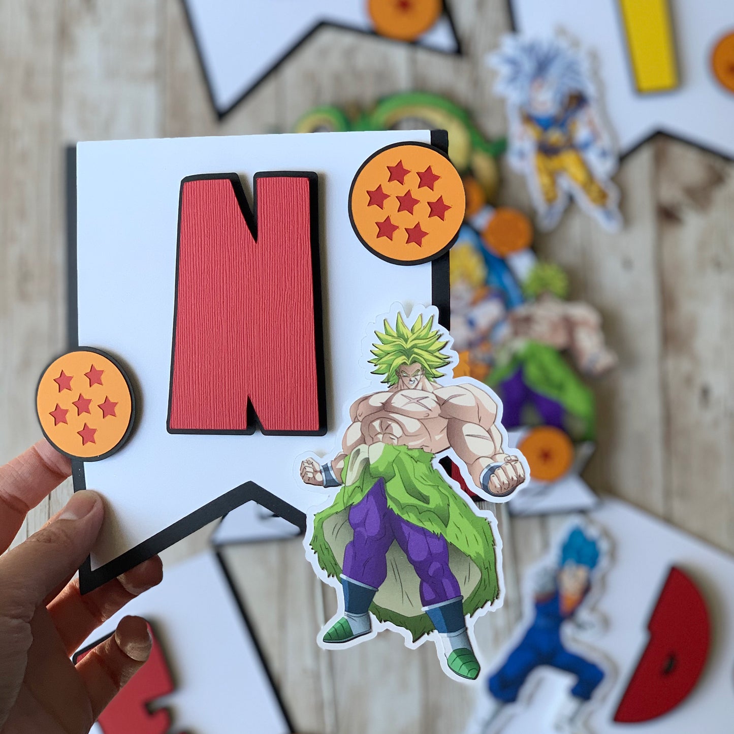 Dragon Ball Z themed party decorations