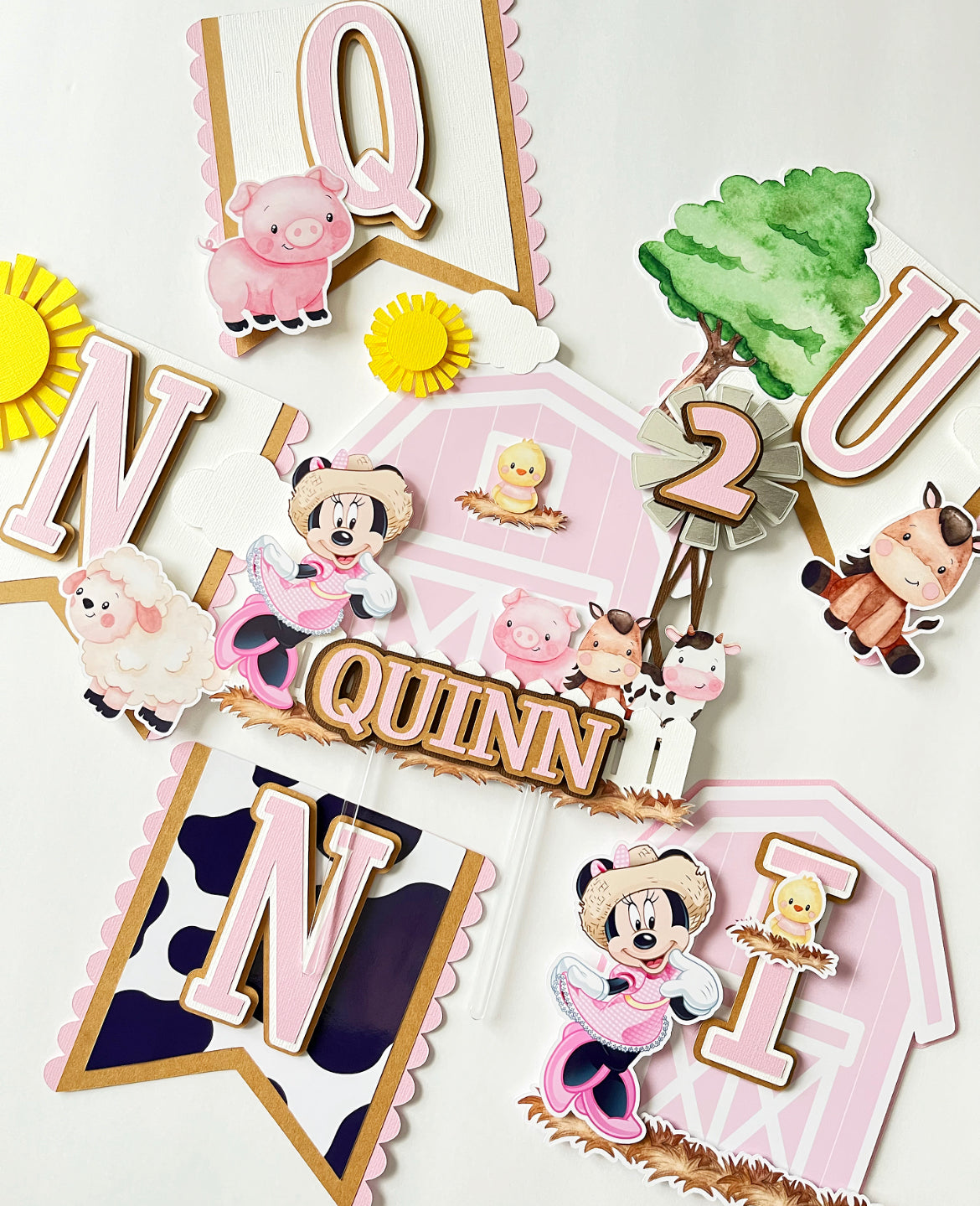 Minnie Mouse Farm themed Party Decorations